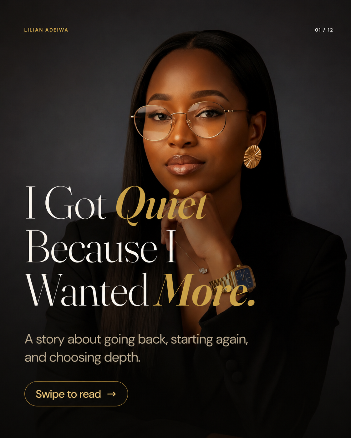 Cover for I Got Quiet Because I Wanted More.